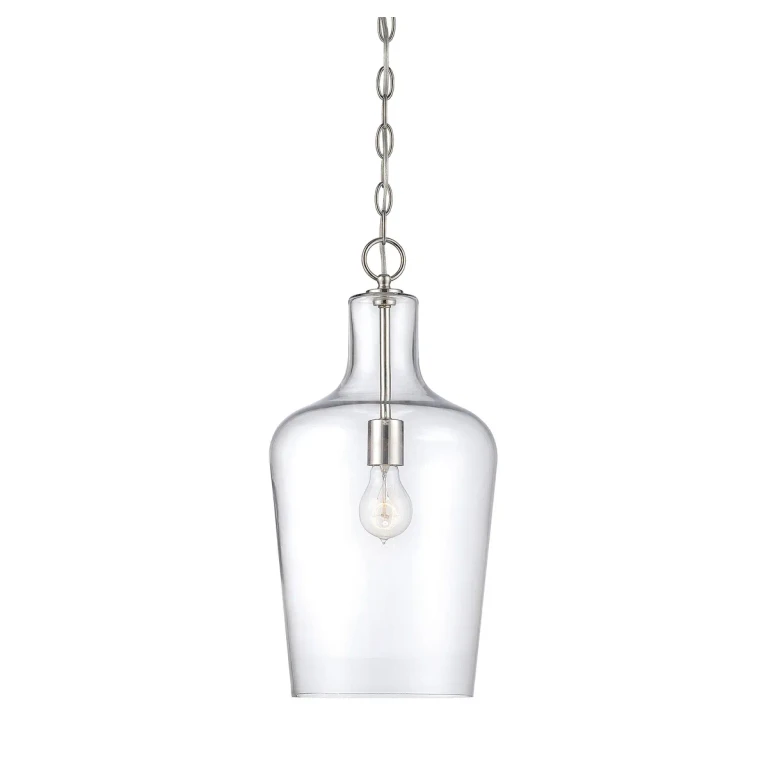 Savoy House Franklin Glass Pendant Light in Polished Nickel - 7-702-1-109
