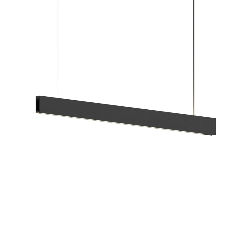 Textured Black LED Pendant from the Lithe Collection