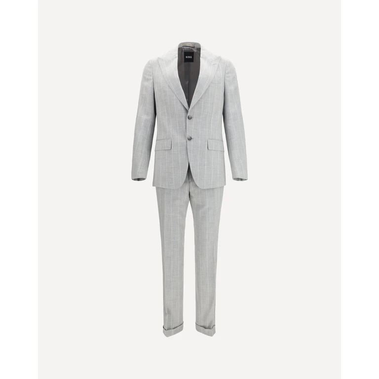 HUGO BOSS BLACK Cotton and virgin wool Suit Male 48
