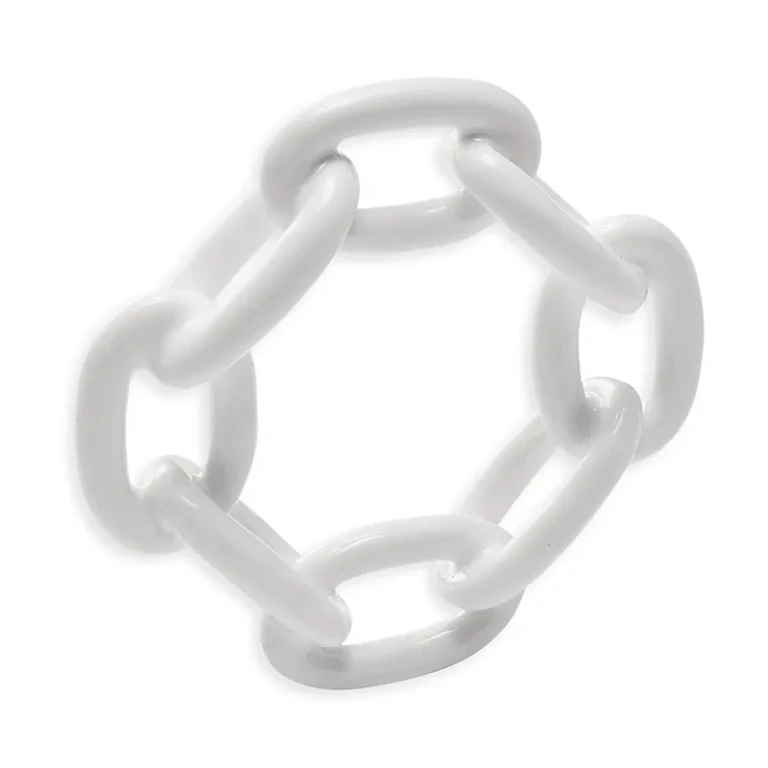 Kim Seybert Enamel Chain Link Napkin Ring