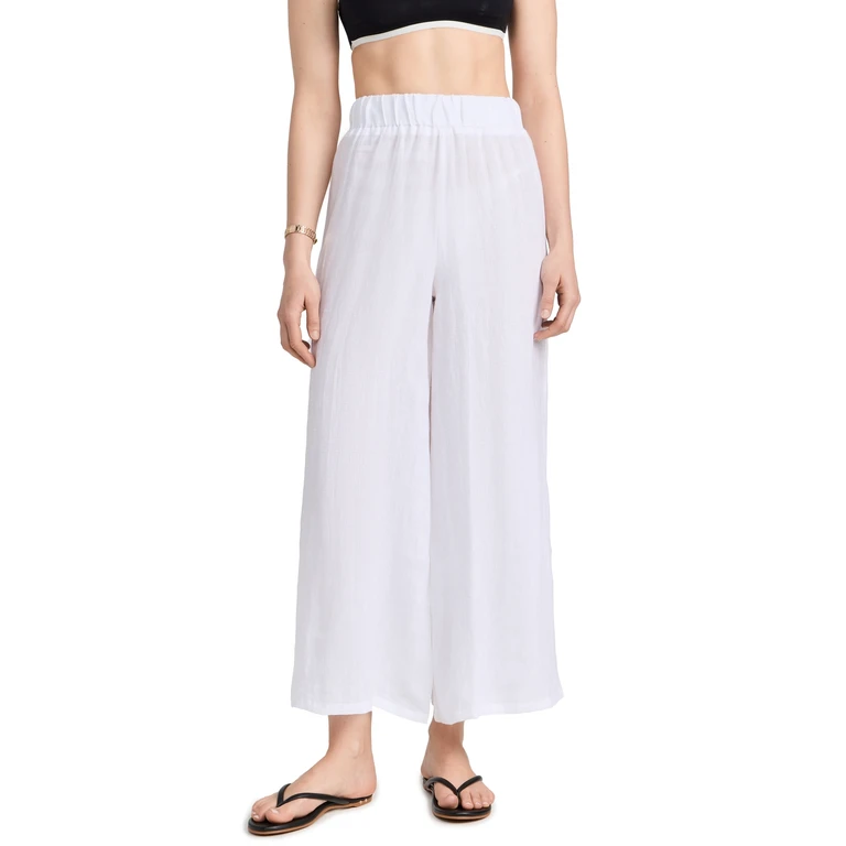 Vitamin A Tallows Wide Leg Pants White S