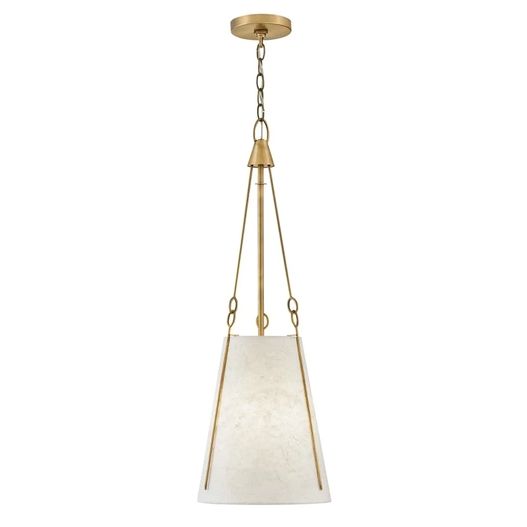 Lacquered Dark Brass LED Pendant from the Danvers Collection