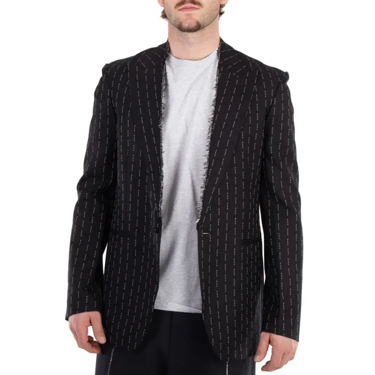 Alyx Mens Pinstrip Embroidered Blazer