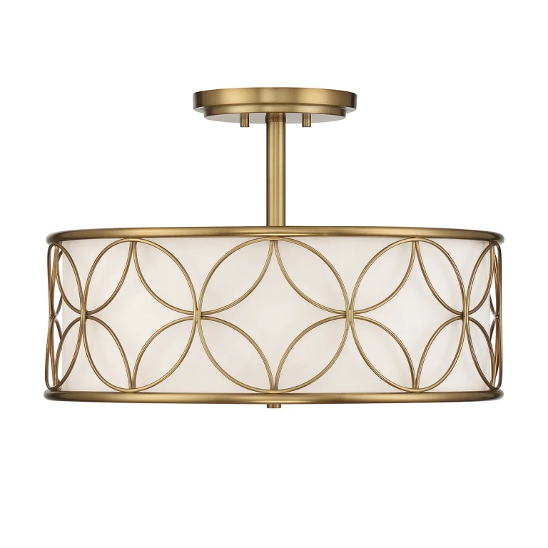Reid 4-Light Ceiling Light in Warm Brass