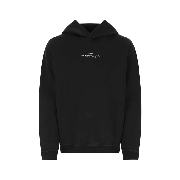 Maison Margiela Black Cotton Oversize Sweatshirt 962 Felpe - Men