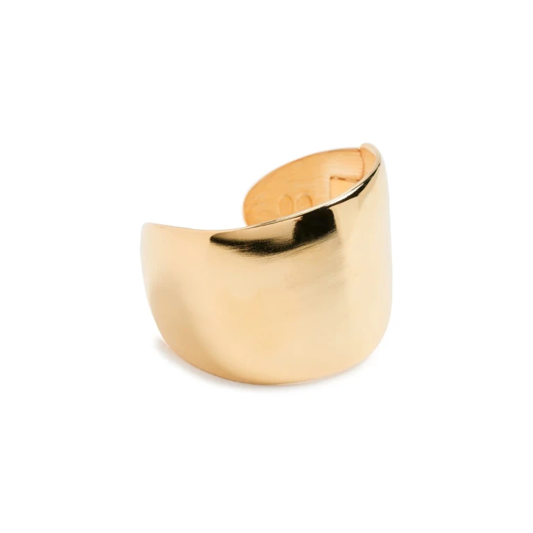 Kenneth Jay Lane Hinged Cuff Bracelet Gold One Size