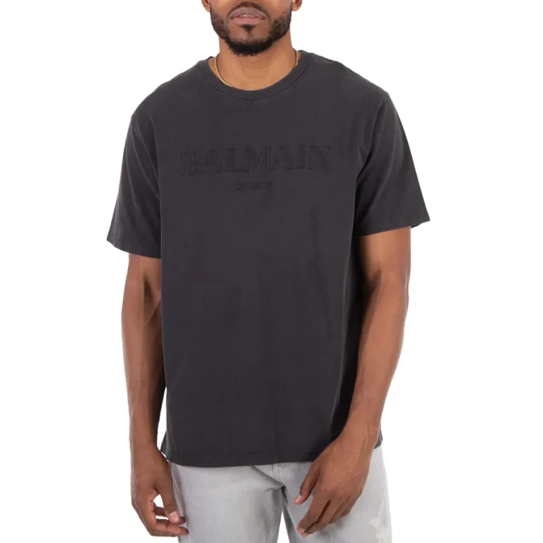 Balmain Vintage Logo Embroidered T-Shirt