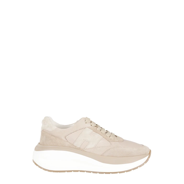 Hogan Allacciato H Brown Pelle Suoio: Gomma Calzature - Women