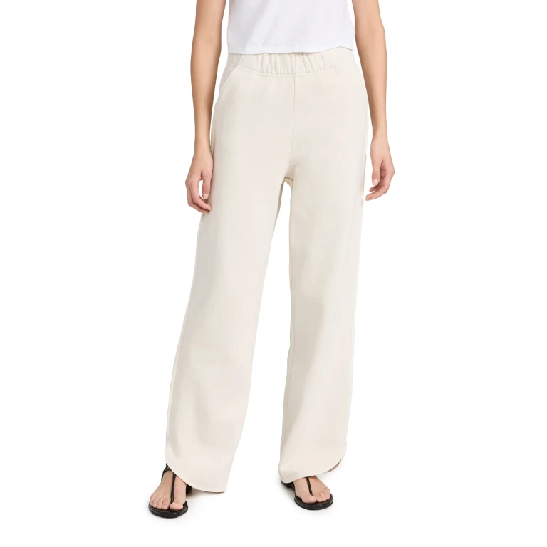 Les Tien Olympia Scallop Pants Ivory XL