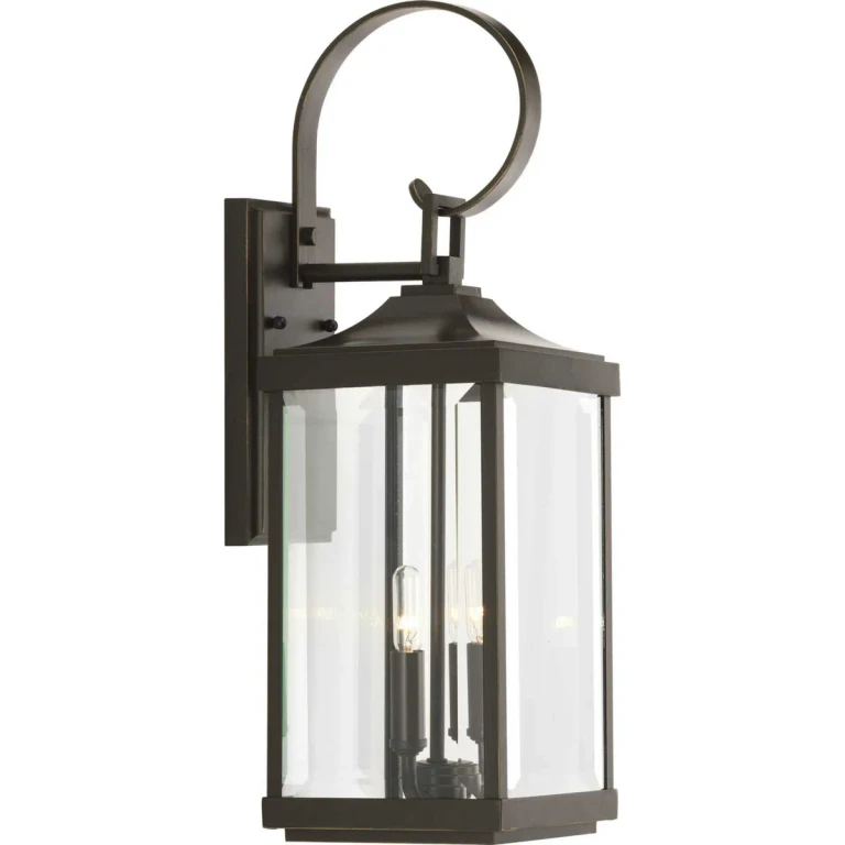 Antique Bronze Two Light Wall Lantern from the Gibbes Street Collection