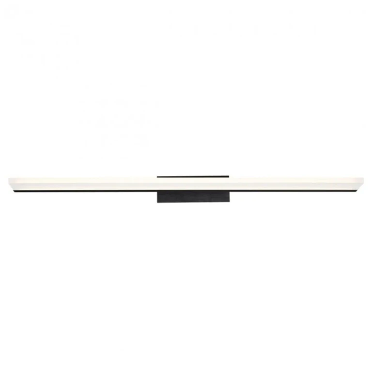 WAC Level 3500K Bathroom Vanity Light in Black - WS-85636-BK