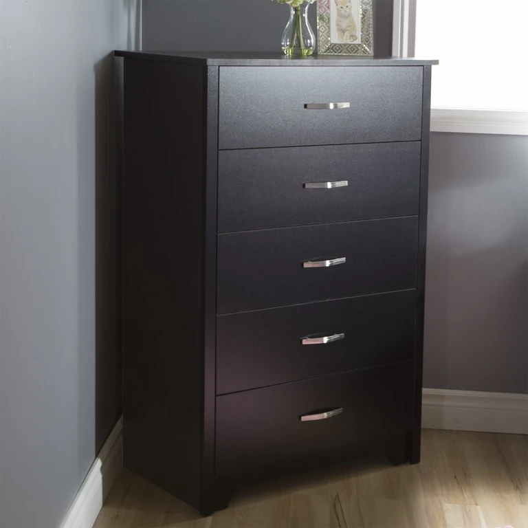 Fusion Black Chest of Drawers