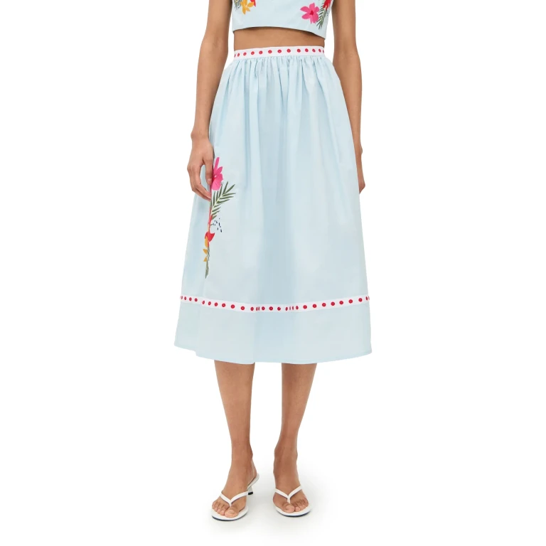 Fanm Mon Krosno Skirts Light Blue L