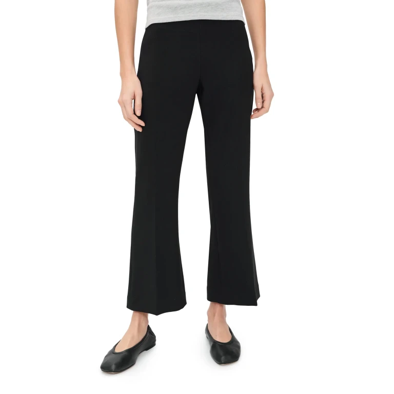 La Ligne Gaia Cropped Flare Trousers Black S