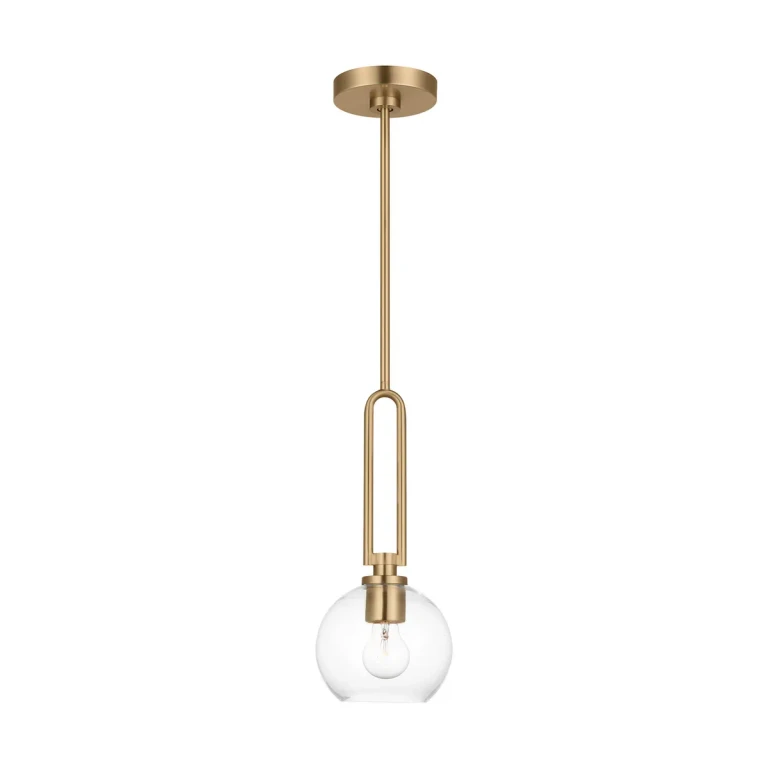 Satin Brass One Light Pendant from the Codyn Collection