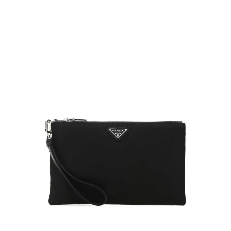 Black Re-nylon Clutch