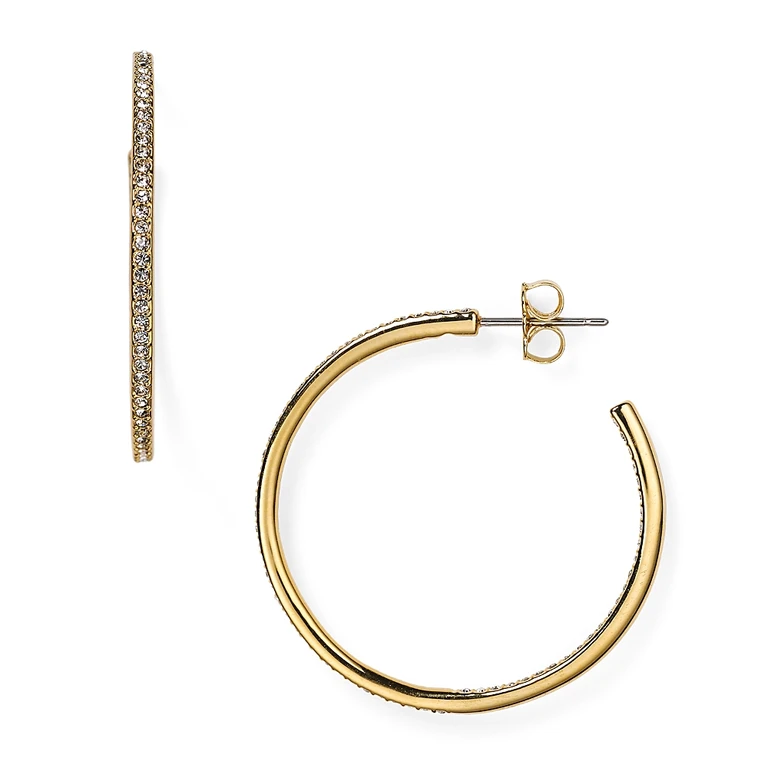Nadri Pave Hoop Earrings