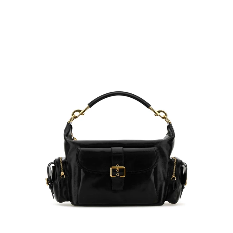 Chloé Black Leather Large Shopping Bag Borse A Mano - Women