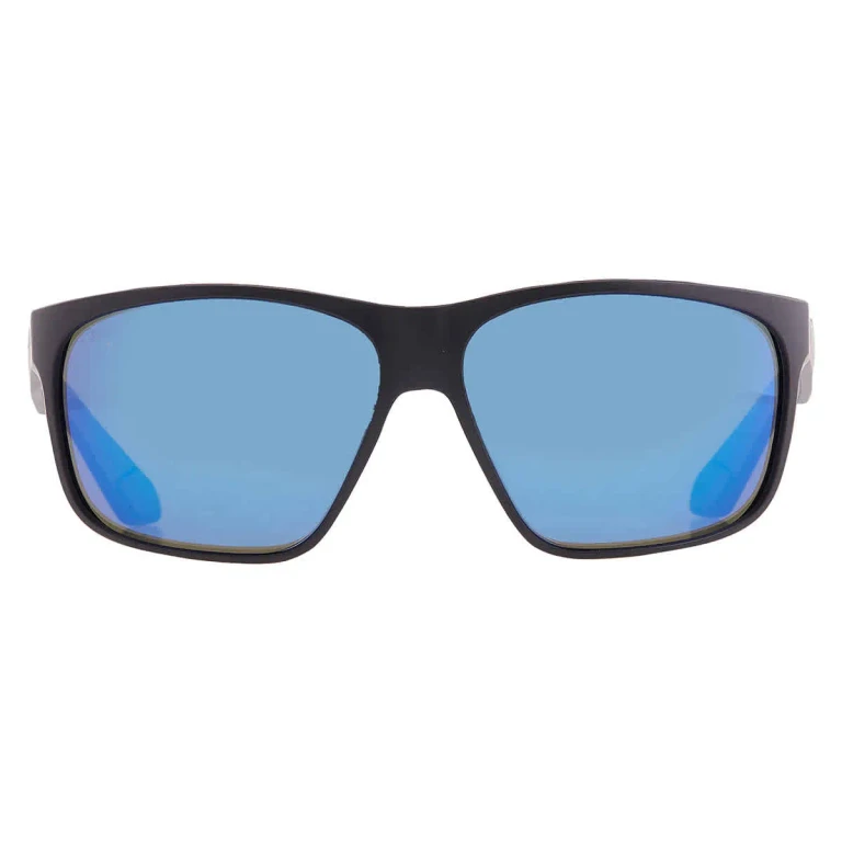 Costa Del Mar TRADES Blue Mirror Polarized Glass Rectangular Mens Sunglasses 6S9128 912802 60