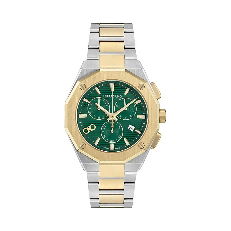 Ferragamo Edge Chrono Bracelet Watch, 42mm