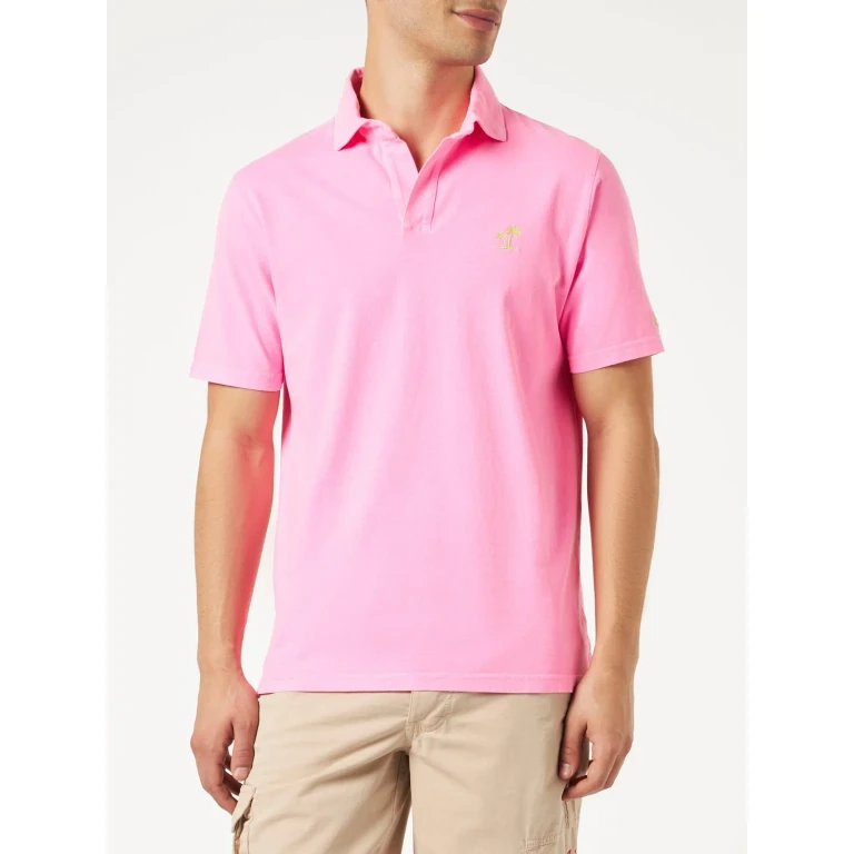 MC2 Saint Barth Brighton Fluo Pink Jersey Polo Shirt
