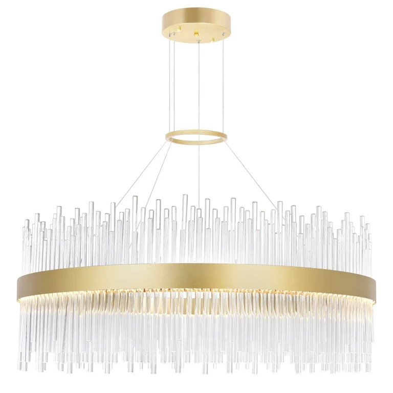 Medallion Gold LED Chandelier from the Genevieve Collection