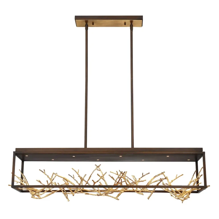 Bronze LED Chandelier from the Aerie Collection