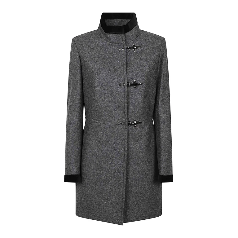 Fay Manteau Au Genou - Gris