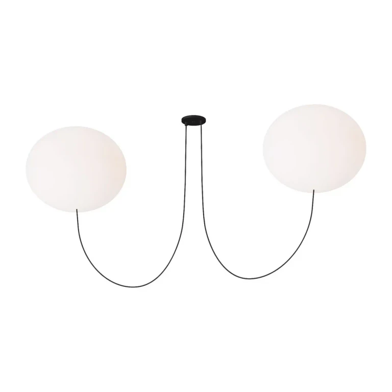 Matte Black LED Chandelier from the Helium Collection