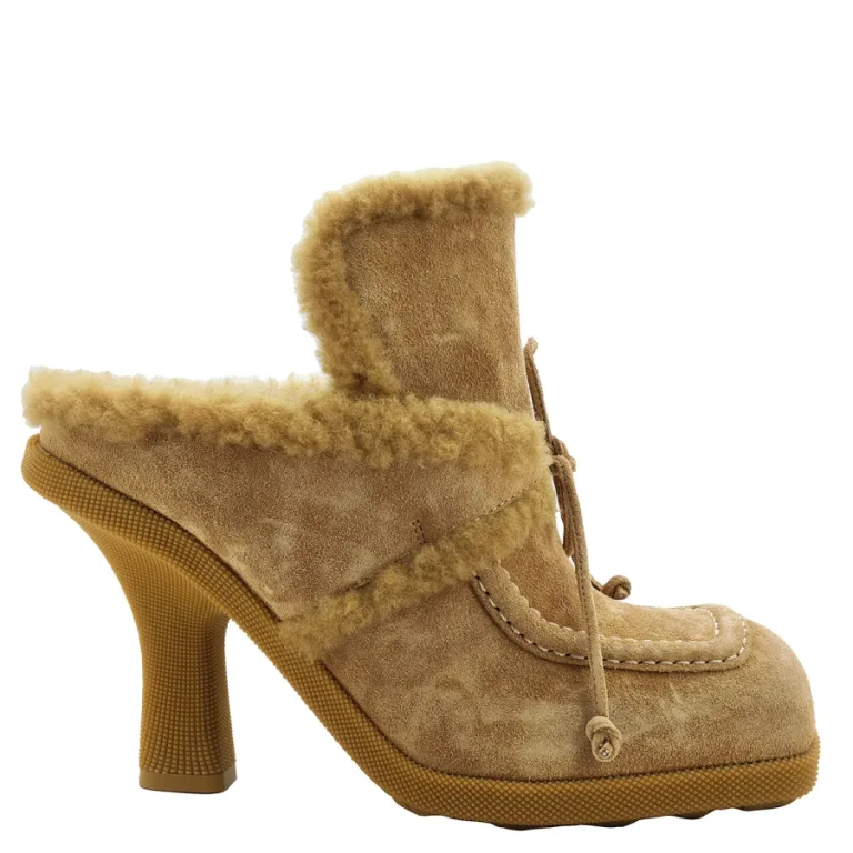 Burberry Square-Toe Highland Mules