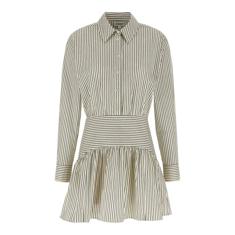 Staud Robe Au Genou - Blanc