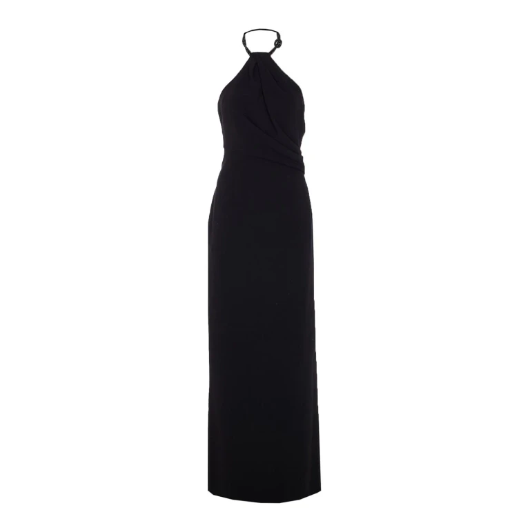Solace London Maxi Robe - Noir