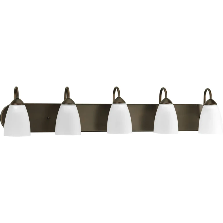 Antique Bronze Five Light Bath from the Gather Collection