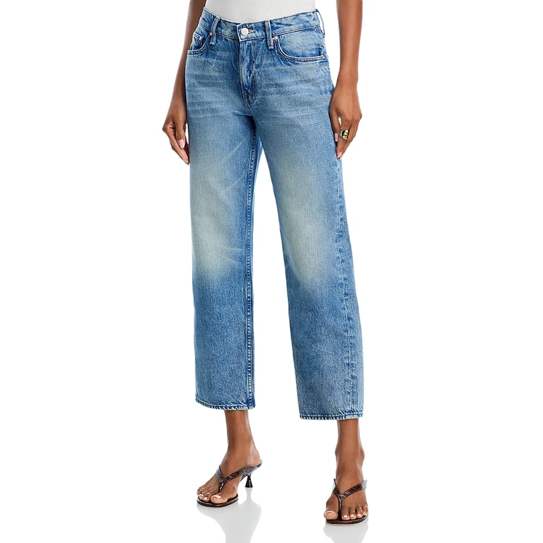 Mother The Vixen High Rise Ankle Jeans in Wipeout
