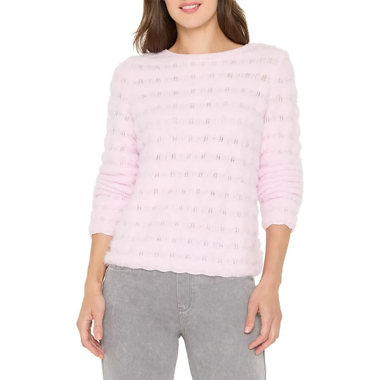 Nic+Zoe Cozy Waves Striped Sweater
