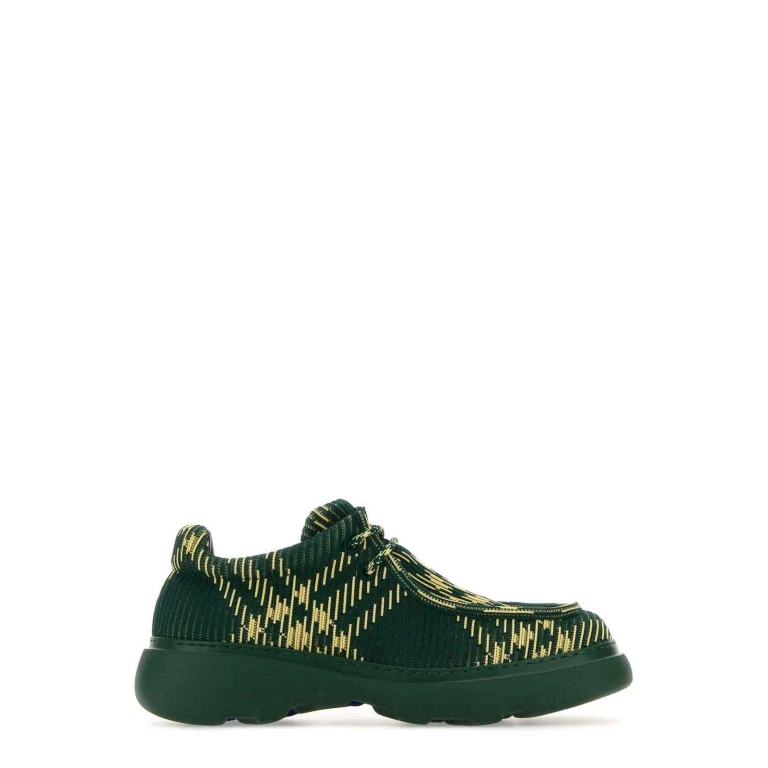 Burberry EKD 格纹印花系带德比鞋