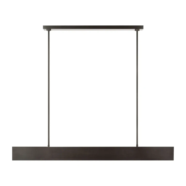 Dark Bronze LED Linear Chandelier from the Pench Collection