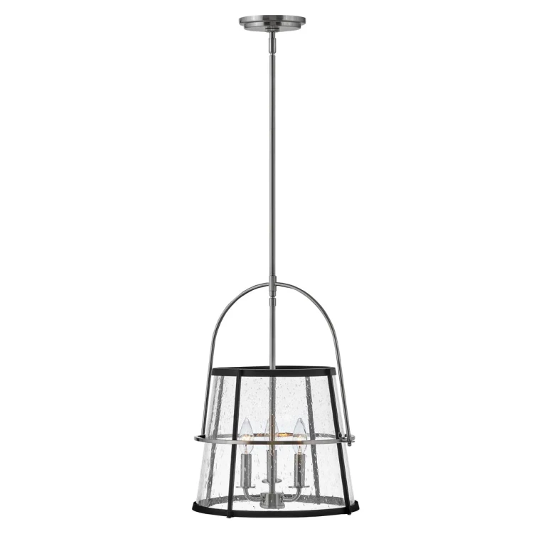 Brushed Nickel LED Pendant from the Tournon Collection