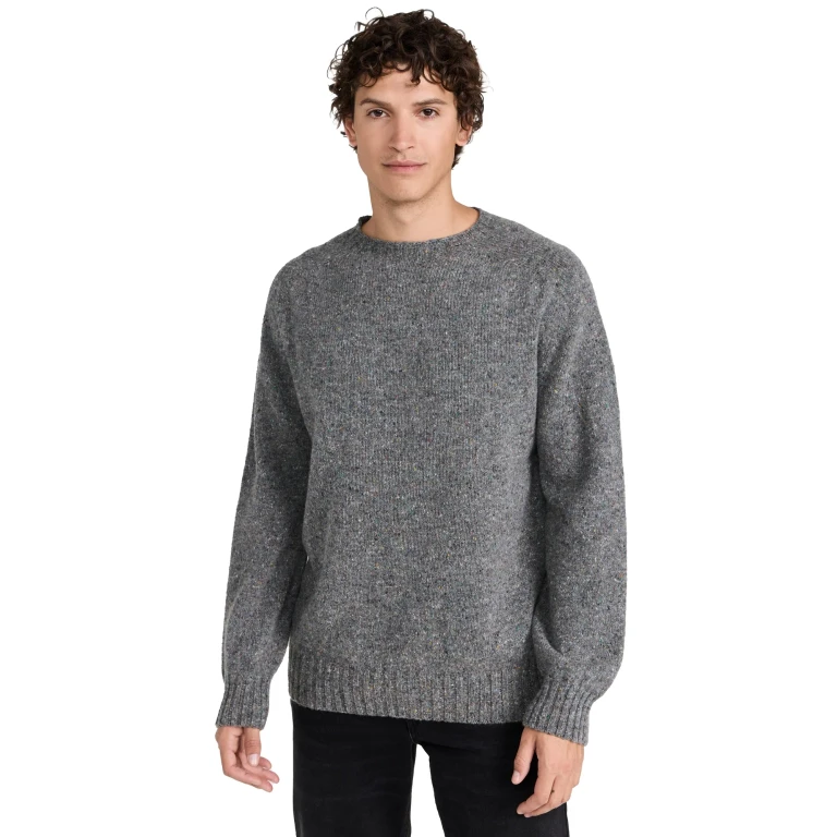 Howlin' Terry Flecked Sweater Grey Mix M