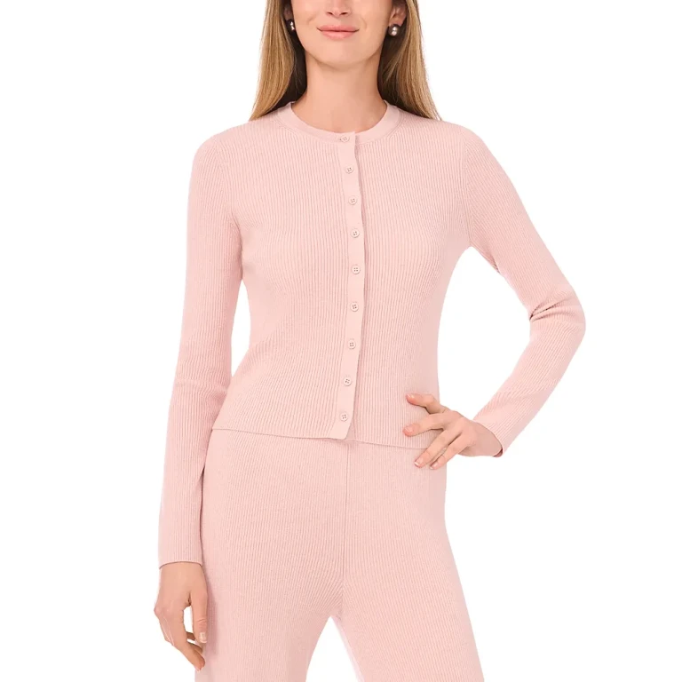 1.state Ribbed Cardigan