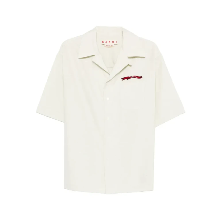 Marni Logo-embroidered Chest-pocket Shirt