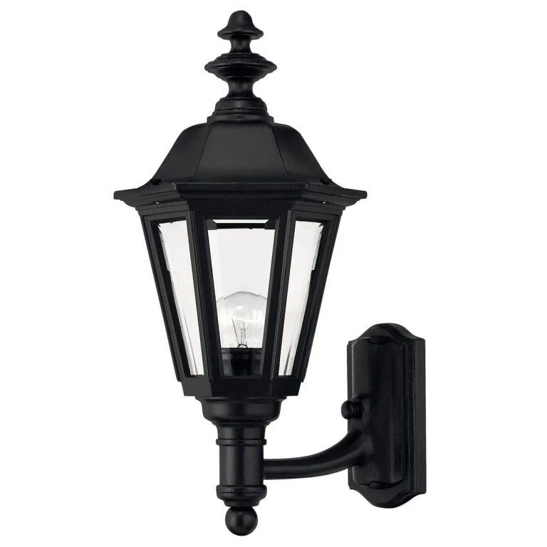 Black LED Wall Mount from the Manor House Collection
