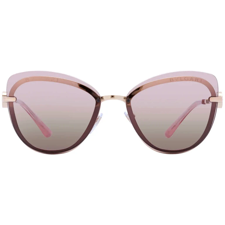 Bvlgari Pink Gradient Gray Butterfly Ladies Sunglasses BV6182B20143B60