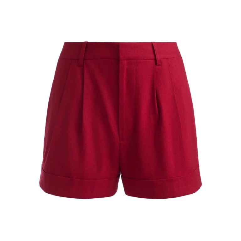 Alice + Olivia Conry Linen Blend Shorts