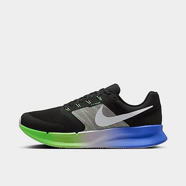 Nike Men's Run Swift 3 Running Shoes in Black/Sapphire/Barely Grape Size: 7.5