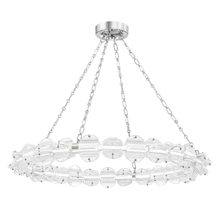 Polished Nickel LED Chandelier from the Lindley Collection