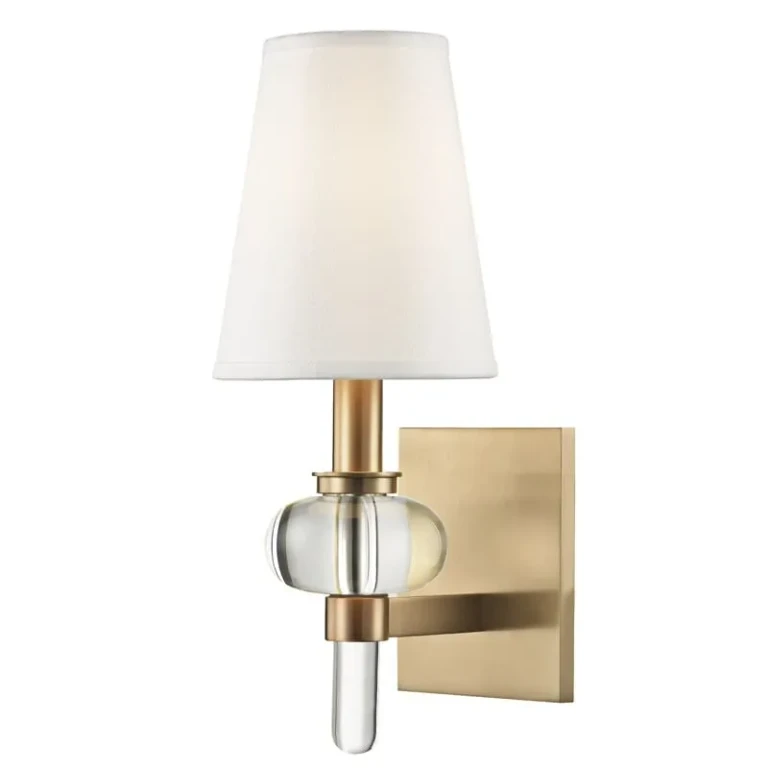 Luna 14" Wall Sconce in Aged Brass