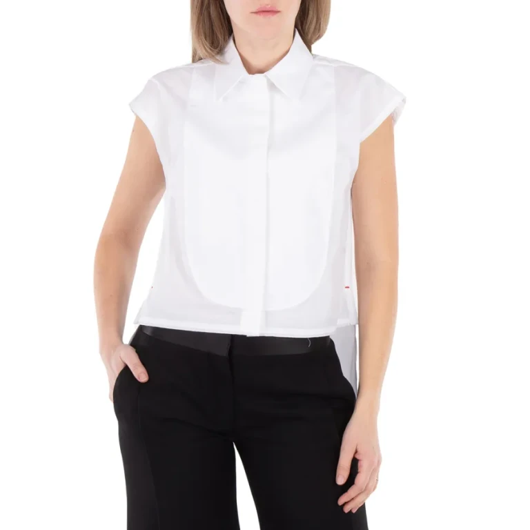 Victoria Beckham Panel-Detail Sleeveless Shirt