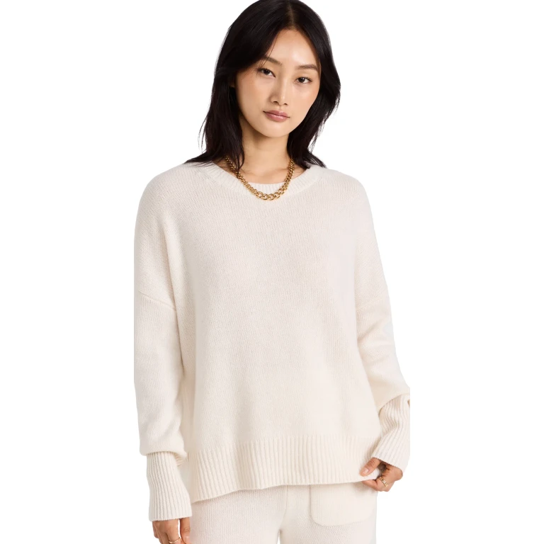 LISA YANG Mila Cashmere Sweater Cream 2