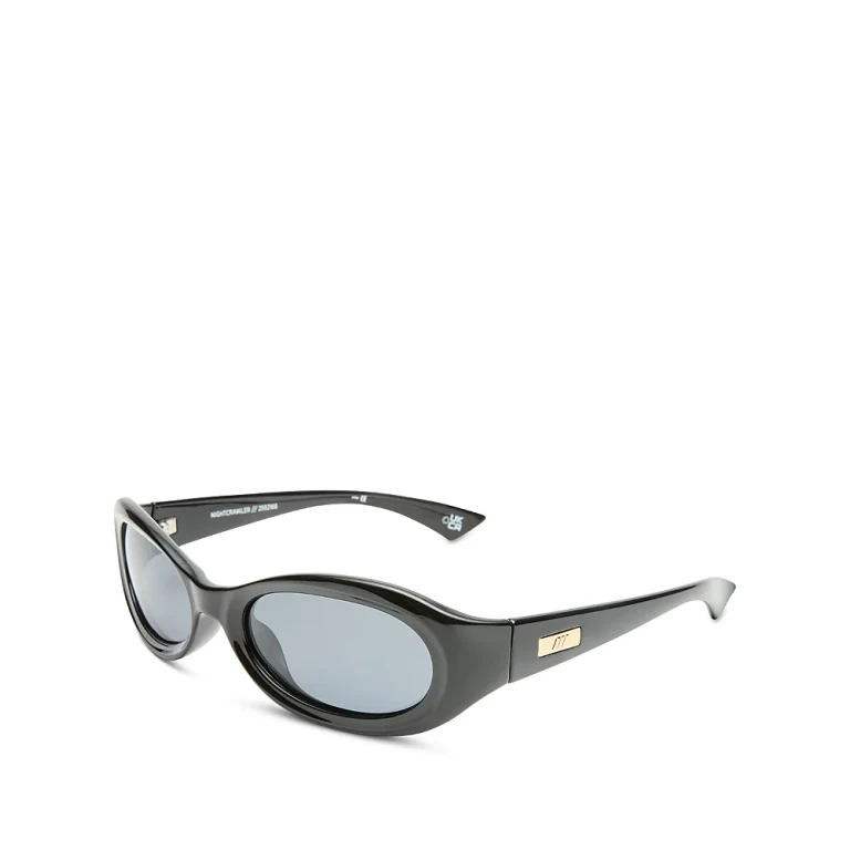 Le Specs Nightcrawler Oval Sunglasses, 55mm